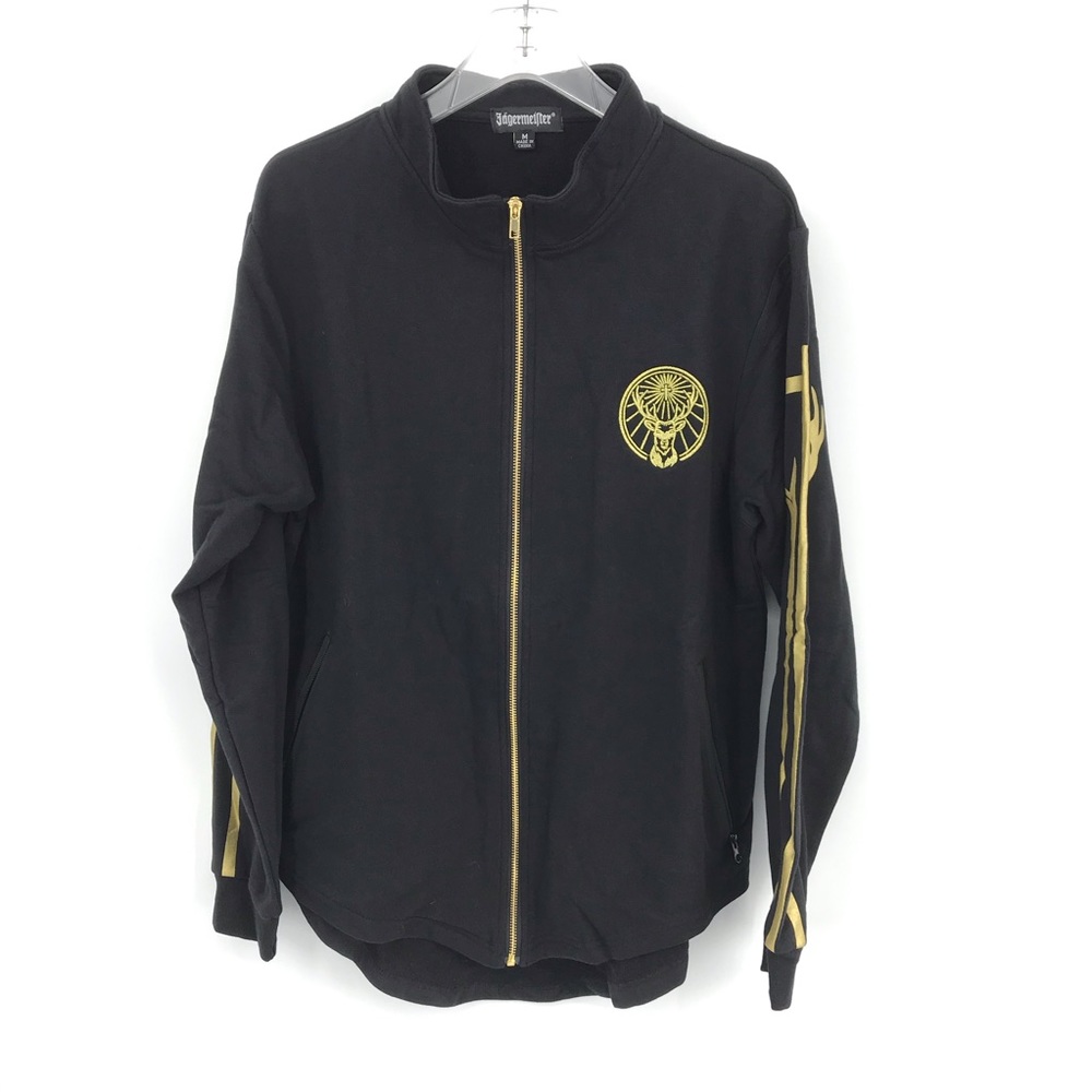 Jagermeister Zip Up Sweatshirt Track Jacket Black